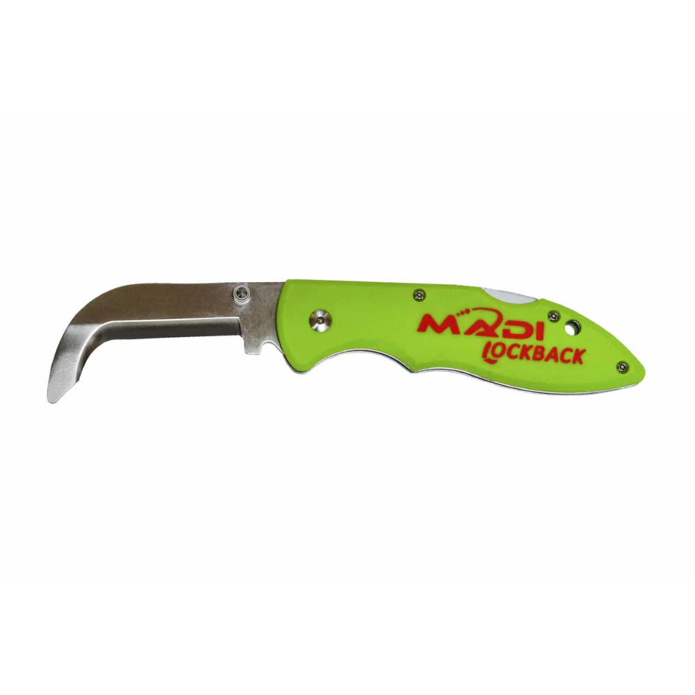 Madi Lockback Safety Blade Lineman Knife from GME Supply